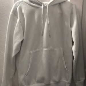 Plain white mens hoodie